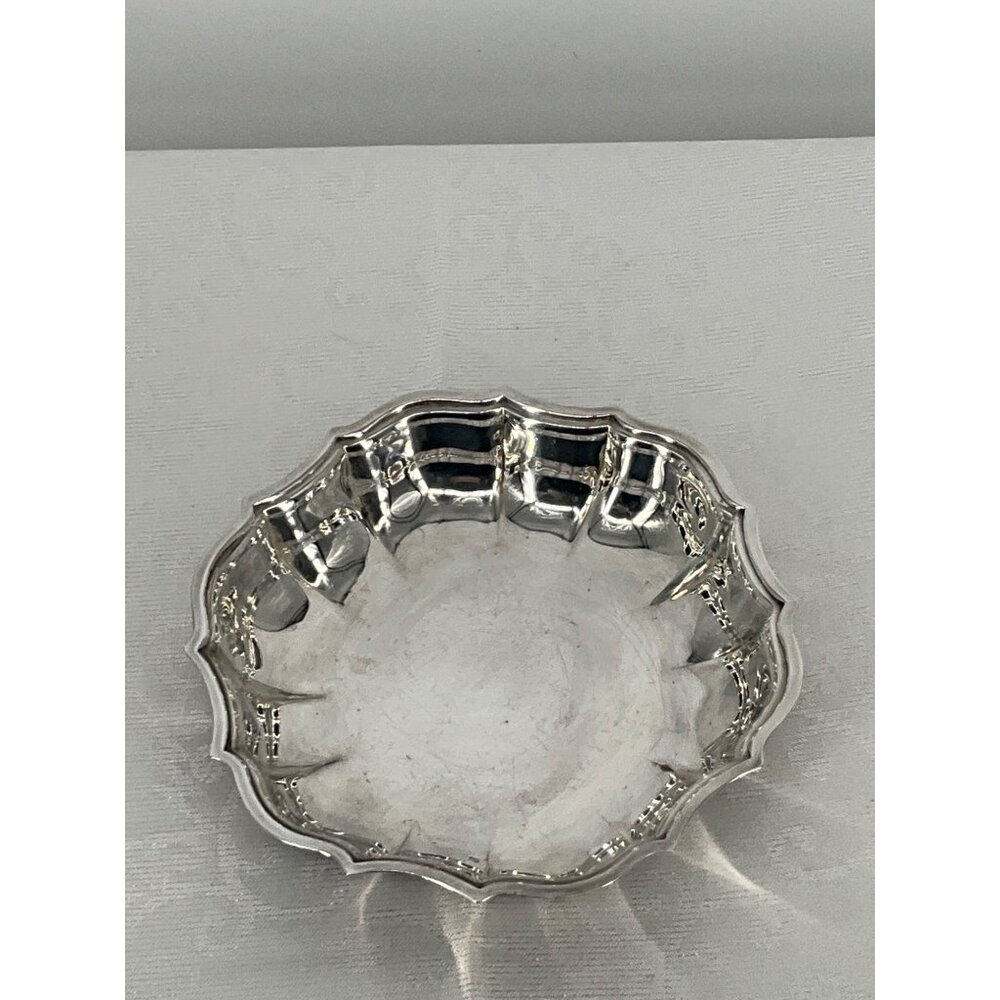 Silver Plated Chippendale Bon Bon Dish 6.3" International Silver Co #693‎